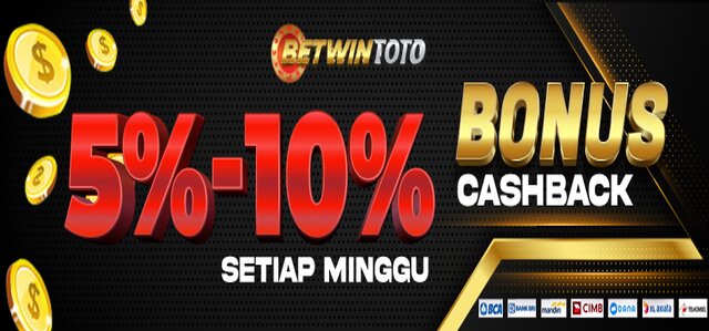 BONUS CASHBACK MINGGUAN 5% - 10%